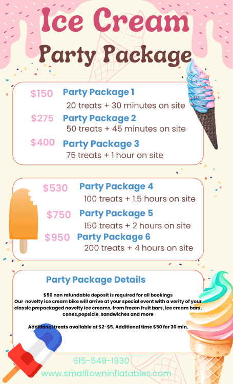 Ice cream package #1